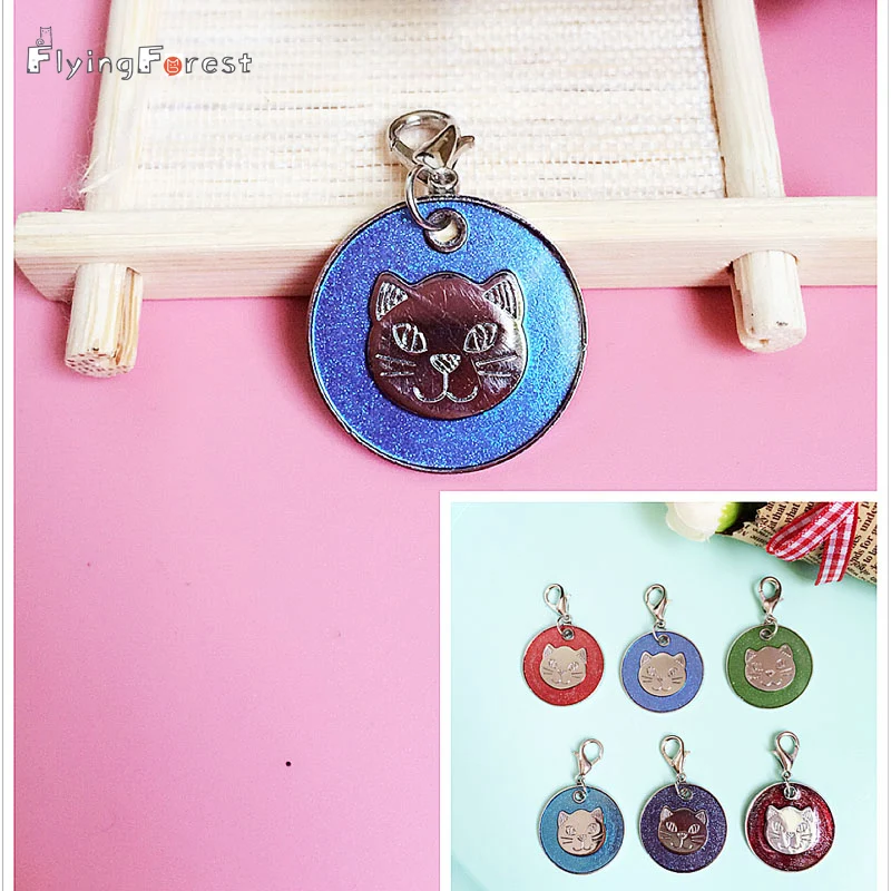 5 штук в партии Цвет Cat Dog Tag отпечатки лап кулон Металлические Подвески модные