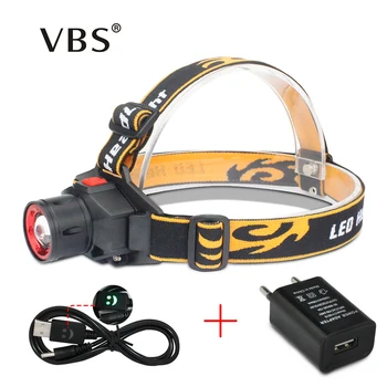 

Headlamps Head Lights CREE Q5 1000 Lumens Head Light Led Bulbs Zoomable Head Flashlight Rechargeable For Hunting Camping