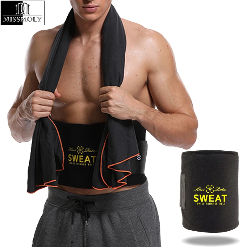 

Neoprene Man Waist Trainer Slimming Belt Tummy Reducing Belts Body Shapers Promote Sweat Shapewear Men Shaper Modeling Strip