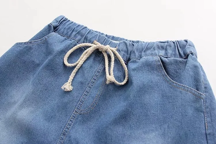 VOGUEIN новые женские лисы вышитые шнурком карманы Джинсы Короткие штаны шорты Размер SML