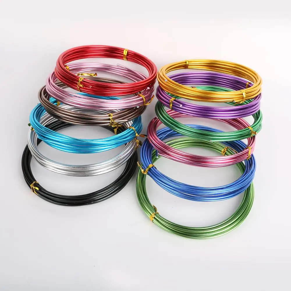 

10Meter/Roll 1mm Round Aluminium Craft Floristry Wire For Beaded Bracelet Necklace Making Metal Wire Fashion Jewelry Accessories