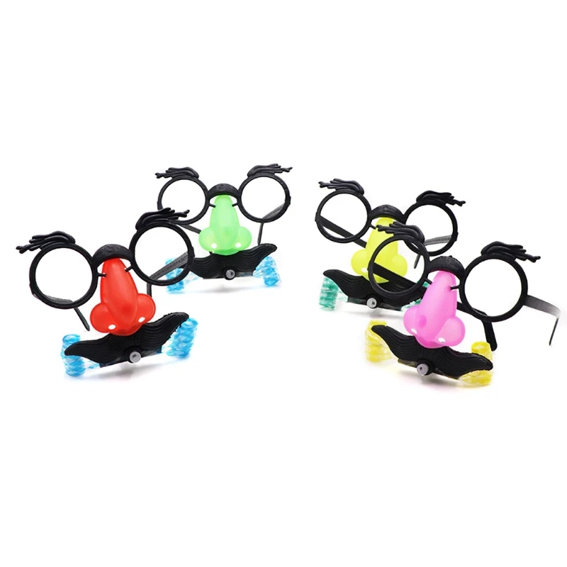 

Novelty Eyebrow Glasses with Large Nose Mustache Costume Performance Props