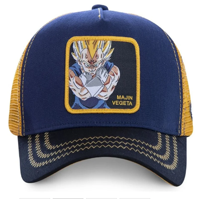 Гигантский бренд DRAGON BALL Snapback кепка хлопок бейсбольная кепка для мужчин и женщин хип-хоп папа шляпа Гольф кепки Bone Garros - Цвет: black navy