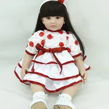 Новая кукла-реборн из ПВХ силиконовые детские куклы сопровождать Спящая реалистичные принцесса кукла "малыш" для рождественских праздников детская изысканные новогодние подарки