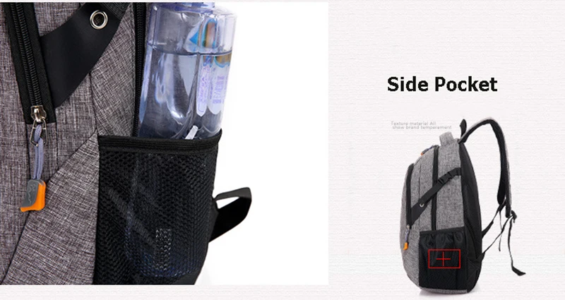Casual Men USB Charging Backpacks Male Travel women Teenagers Unisex Student School Bags Simple Notebook Laptop Backpack SS7350 (18)