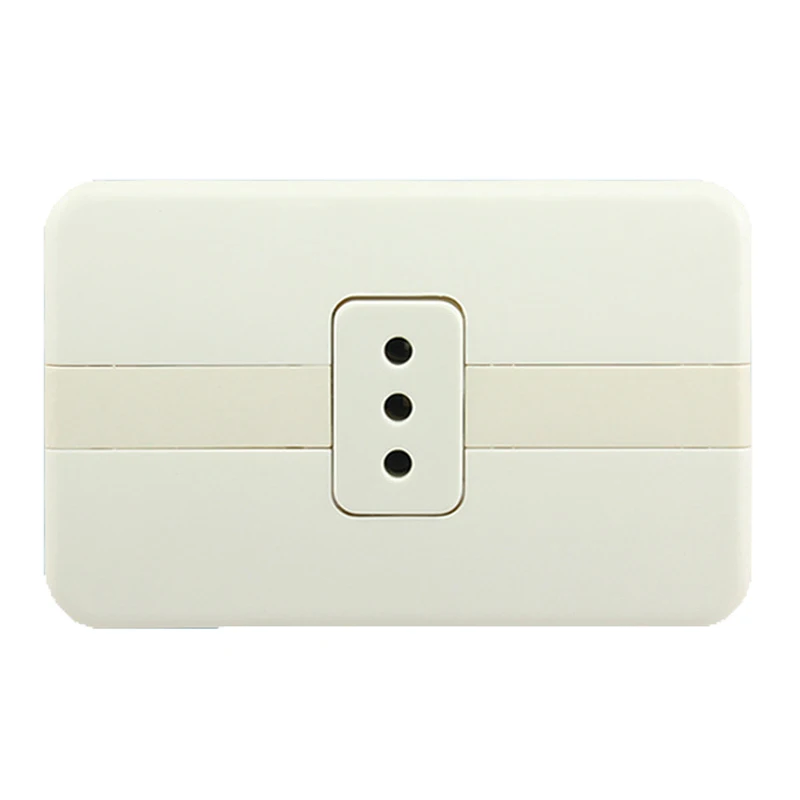 10A Syria Uruguay Chile Italy Three Round Hole Wall Power Socket