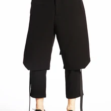 Новая мужская одежда модные DJ bigbang ds стилист хип хоп поддельные две части женские шаровары для отдыха танцевальные костюмы певицы