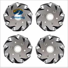 Официальный iSmaring 100 мм алюминиевый набор колес Mecanum Basic(2 слева, 2 справа) для робота автомобиля 14162 Diy колесный Роботизированный автомобиль Chassi