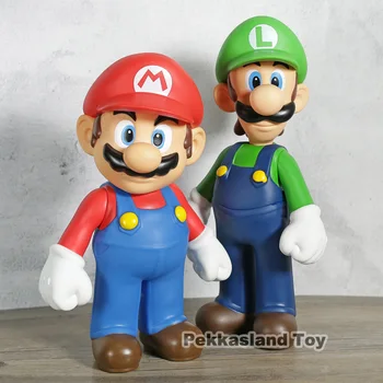

22-24cm Super Mario Bros Luigi Mario PVC Action Figures toys