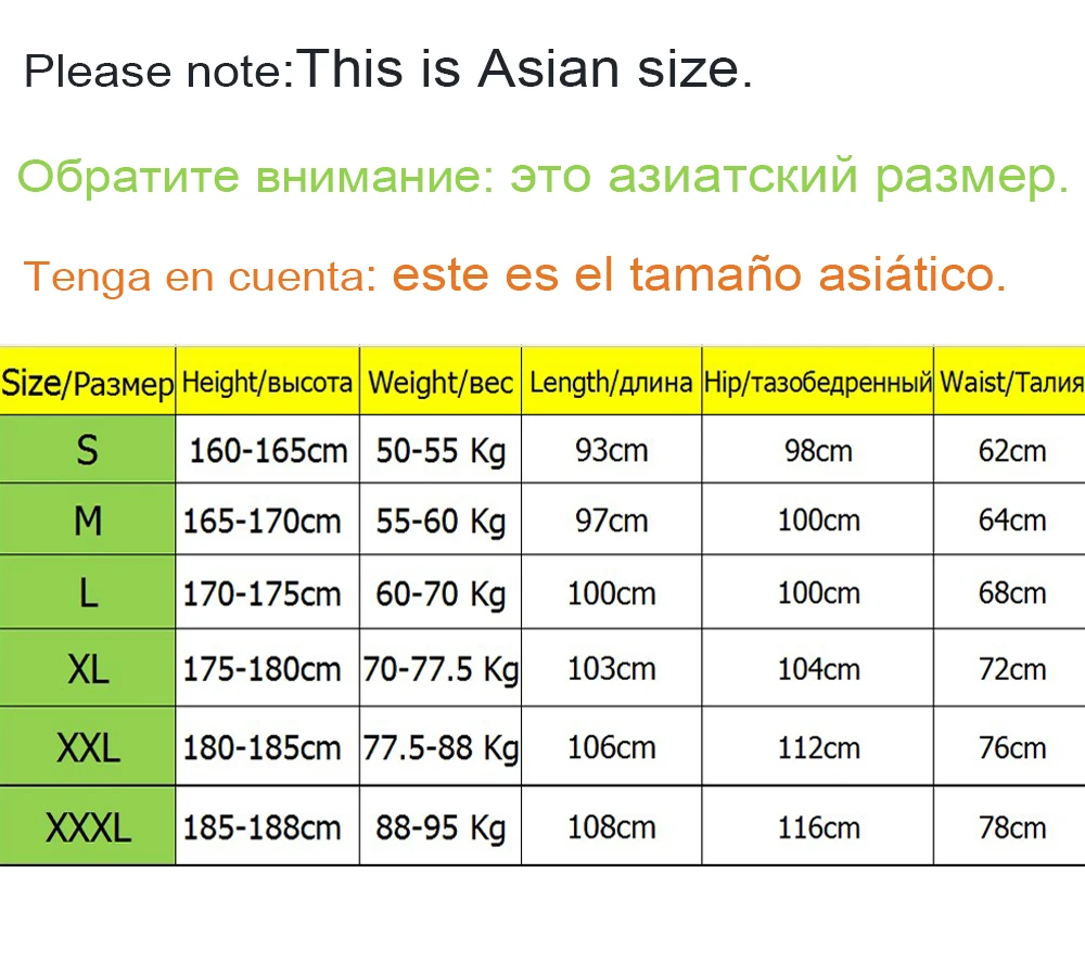 Liexing-pants-size