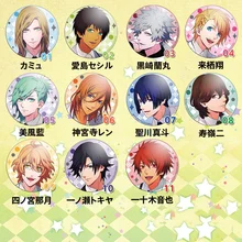 58MM Anime Badge Uta no prince SAMA Haruka Ren Backpack Walleet Badge Pin Cosplay Anime Fans Round BROOCH