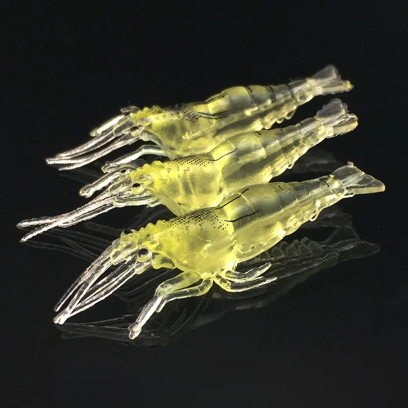 

30pcs/lot 4cm/1g Small Shrimp Soft Lure Fishing Artificial Bait Swivels Anzois Para Pesca Sabiki Rigs Lure for Fishing Tools