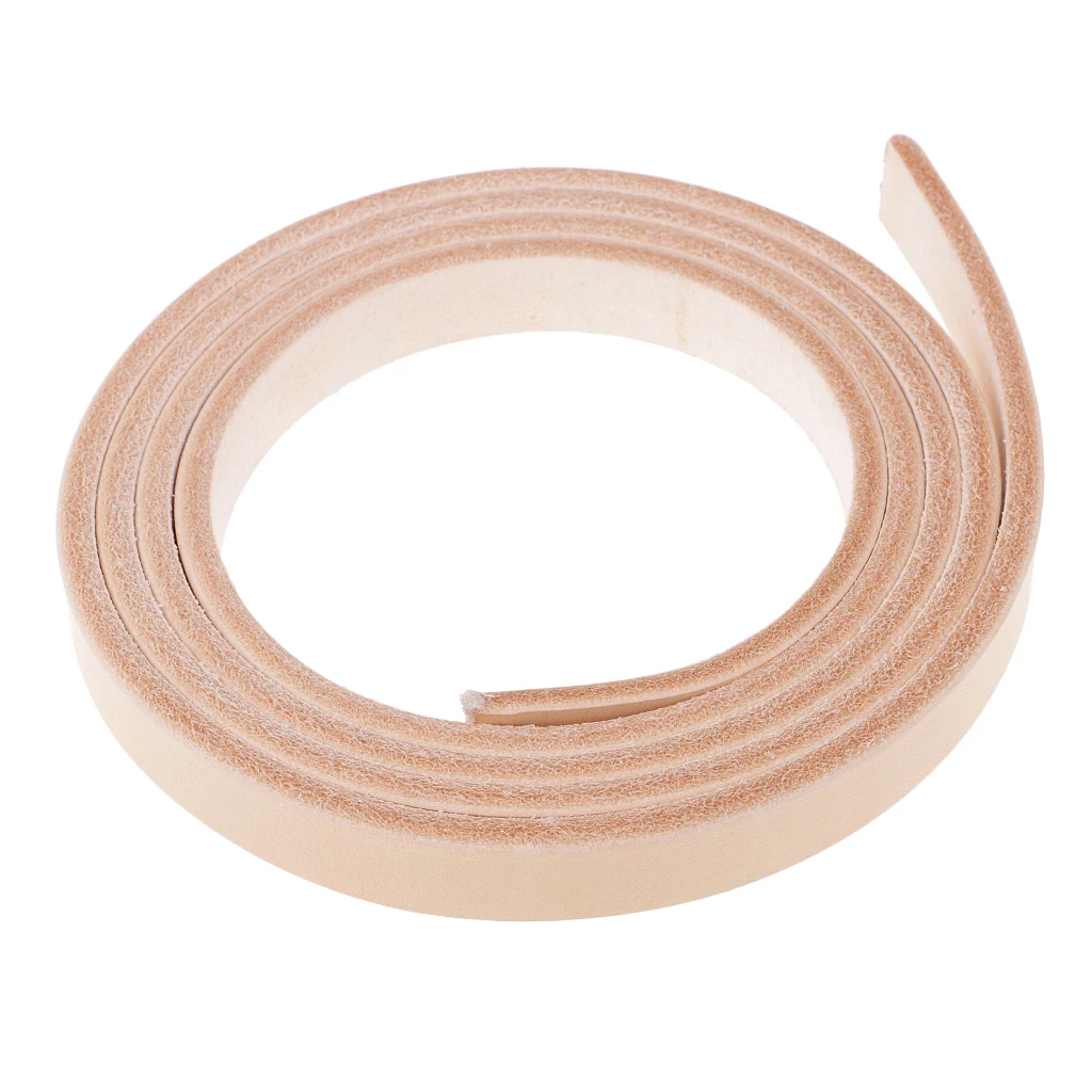 100-135cm Long Natural Genuine Leather Strap Strips for Leathercraft Accessories