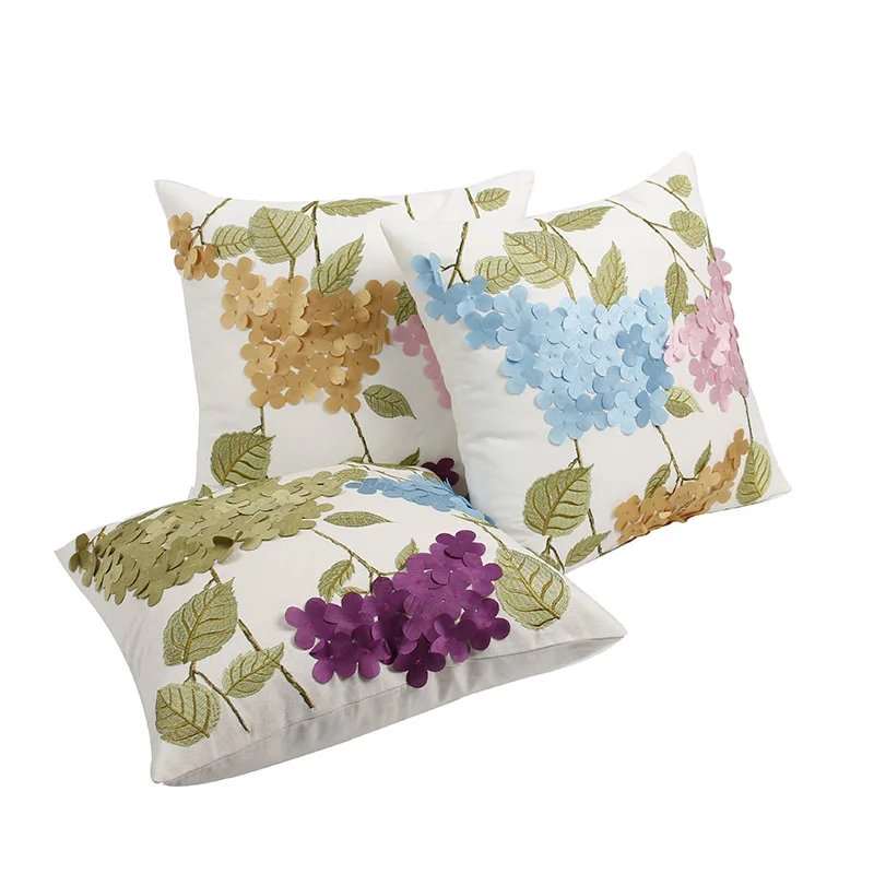 Handmade Flower Throw Cushions Cover Embroidered Sofa Pillowcase American Rustic Throw Pillows Home Decor Couch Cusions Case New Handmade Flower Throw Cushions Cover Embroidered Sofa Pillowcase American Rustic Throw Pillows Home Decor Couch Cusions Case New