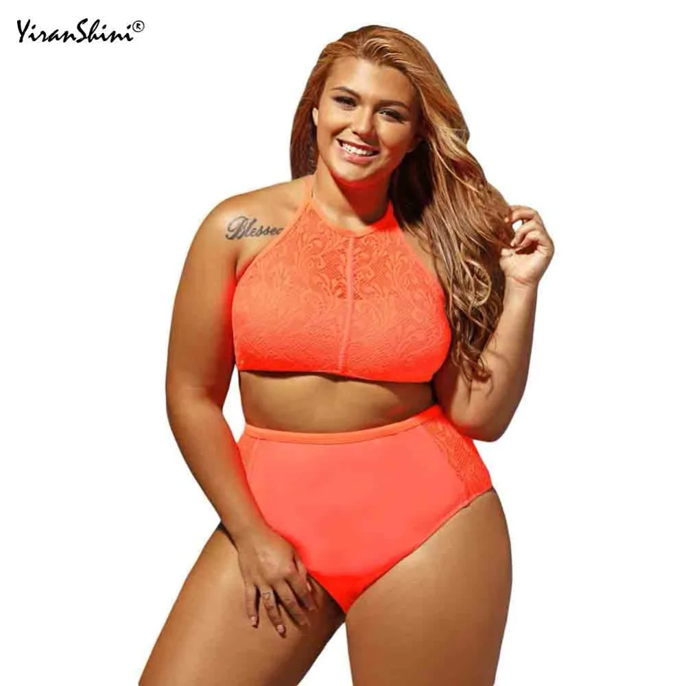 

YIRANSHINI Summer New Style Female Two-pieces Beach Bathing Suit Bikini Sets High Waist Sexy Cross Bandage Backless Swimsuits