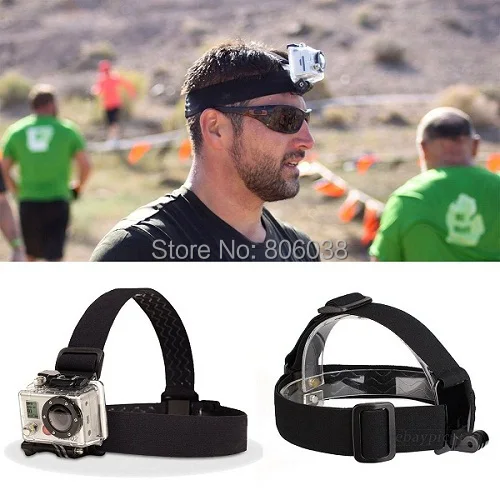 Gopro Accessories Elastic Adjustable Head Strap Mount Belt For GoProHD Hero 1 2 3 3 Cameras