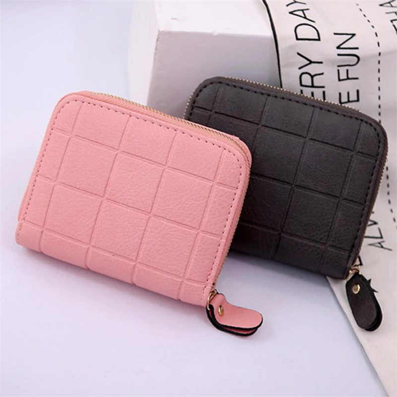 

NEW!2018 Maison Fabre Fashion Women's Wallet Card Holder Wallets Nubuck Chess Small Zipper Wallet for gift giving hot sale C0306
