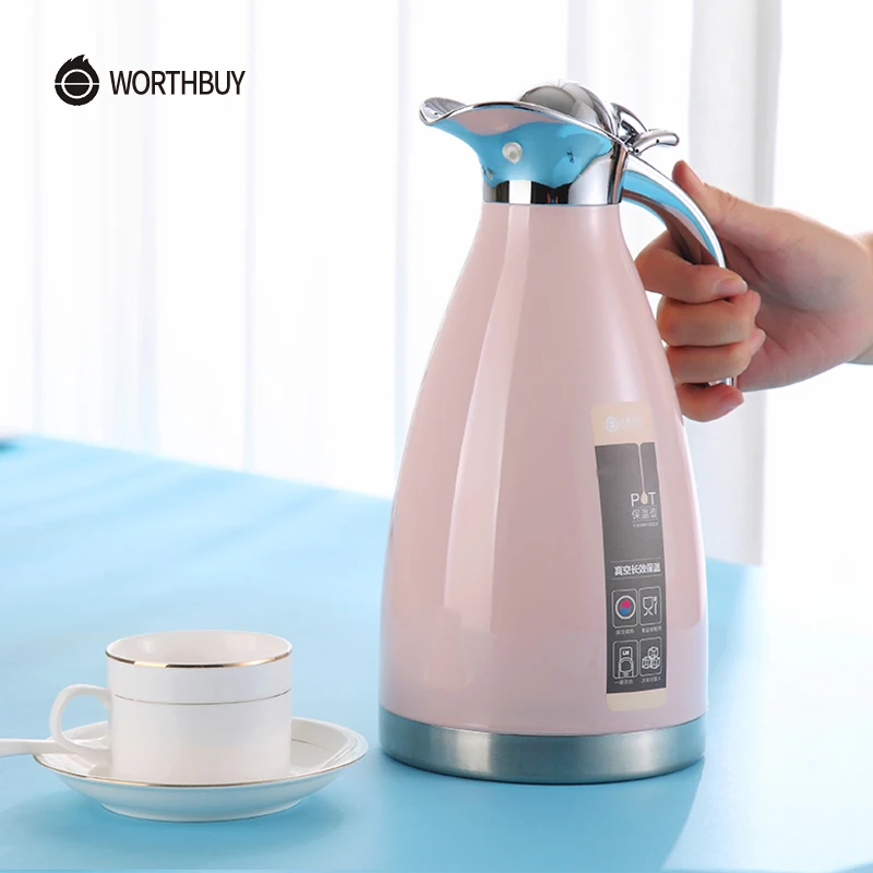 WORTHBUY термос для воды с вакуумной изоляцией чая нержавеющая сталь 304 термокувшин
