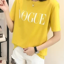 CHUNLI большой размер L XL 2XL 3XL 4XL Женская Весенняя-летняя свободная футболка с коротким рукавом A522