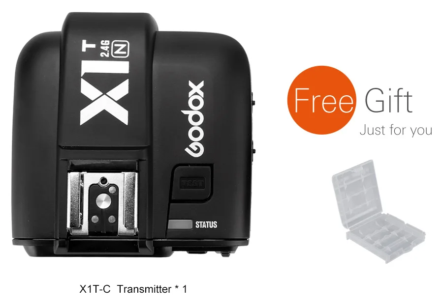 GODOX X1T-N ttl триггер стробоскопа 1/8000s HSS 32 Каналы 2,4G Беспроводной ЖК-дисплей трансмиттер триггер для вспышки для Nikon