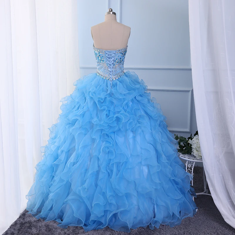 ball gown turquoise quinceanera dresses