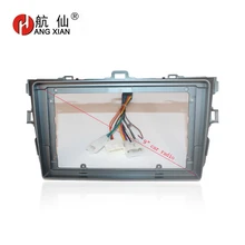 HANGXIAN 2Din Autoradio Fascia per TOYOTA COROLLA 2007-2013 car DVD gps Pannello Dash Kit di Installazione Telaio trim Lunetta