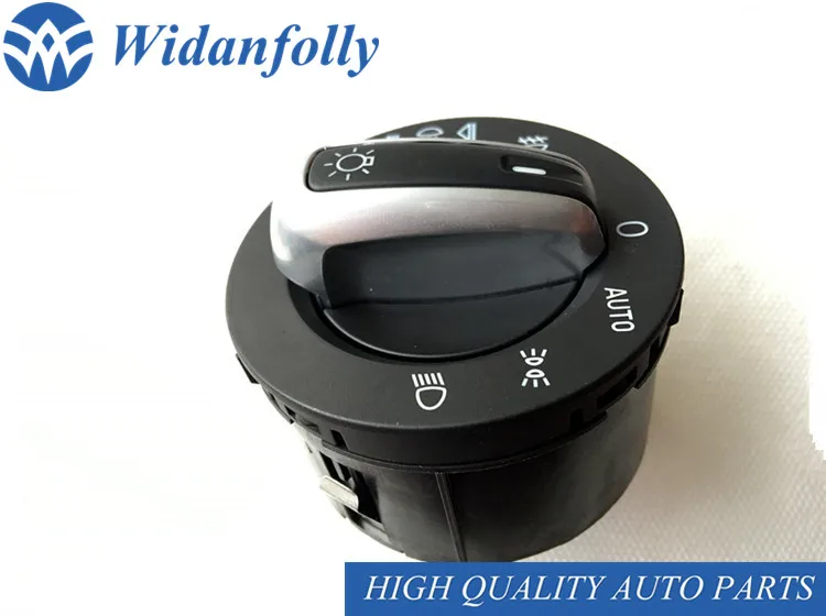 Widanfolly хромированный переключатель фар для авто контроллер противотуманных A6L C6 Q7