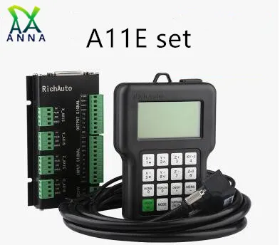 

Контроллер с ЧПУ richatto DSP A11 A11S A11E, 3-осевой пульт дистанционного управления для фрезерного станка с ЧПУ, контроллер DSP HYCNC