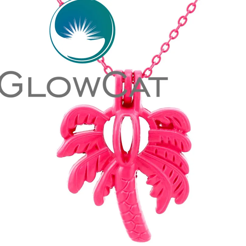 GLOWCAT RR594 горячий розовый кокосовое дерево жемчужные бусины клетка диффузор