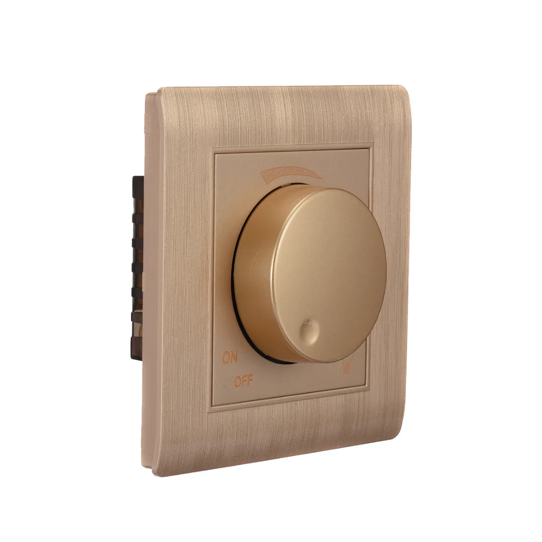 High Qualtiy AC 110~250V Led Light Control Wall Switch PC Material Panel Dimmer 86 Model Mayitr Switch Accessories Silver / Gold