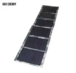 GGX энергии 60 Вт 18 В Солнечный Зарядное устройство Панели солнечные 12 В Батарея Зарядное устройство Складной телефон/ноутбук солнечные