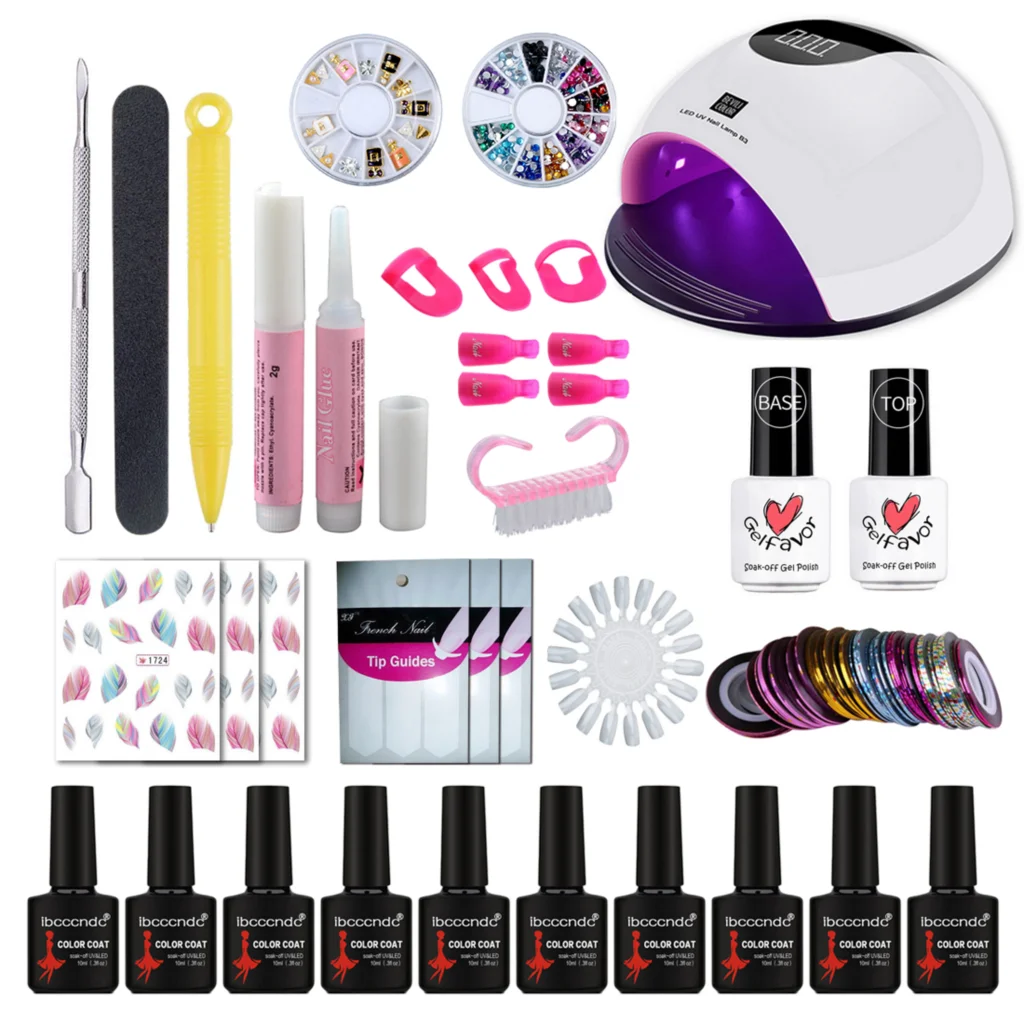 

36 LEDs 80W UV LED Lamp Manucure Set Timer LCD Screen Machine Nail Dryer Sunlight Fast Curing SUN Light All Gel Varnish EU Plug