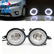 2PC Car Styling LED Angel eyes DRL LED Fog light Car Daytime Running Light for Toyota Camry Corolla RAV4 Yaris Lexus GS350 LX570