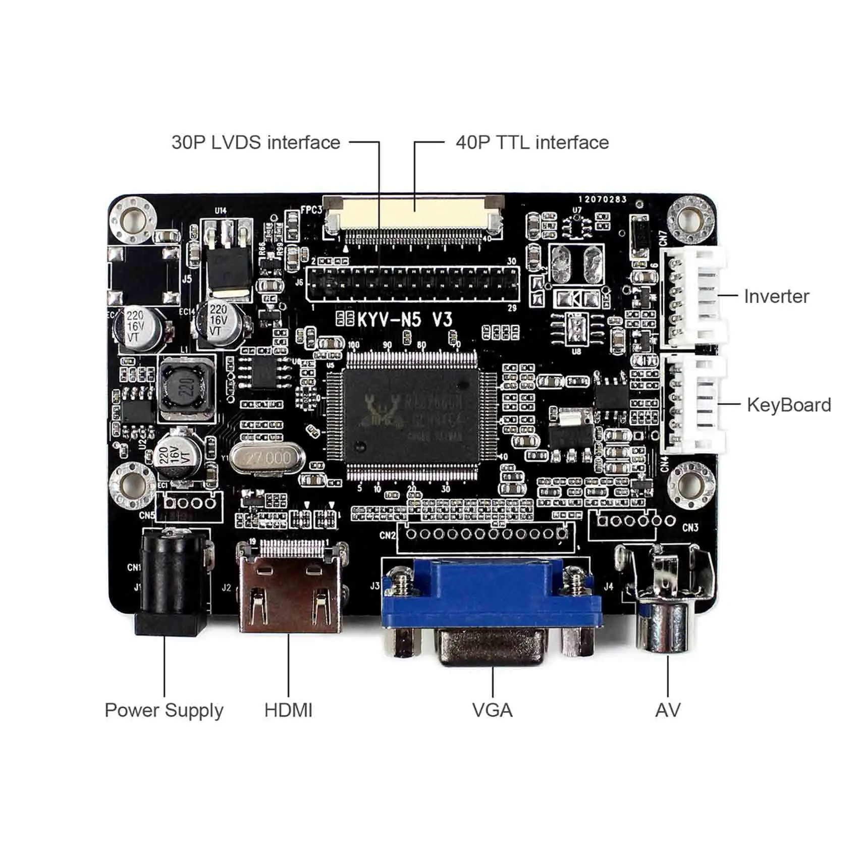 HDMI+ VGA+ AV ЖК-плата контроллера для 14,1 дюймов 15,4 дюймов 1280x800 LTN141AT01 B141EW02 B154EW02 LP154WX4 ЖК-экран