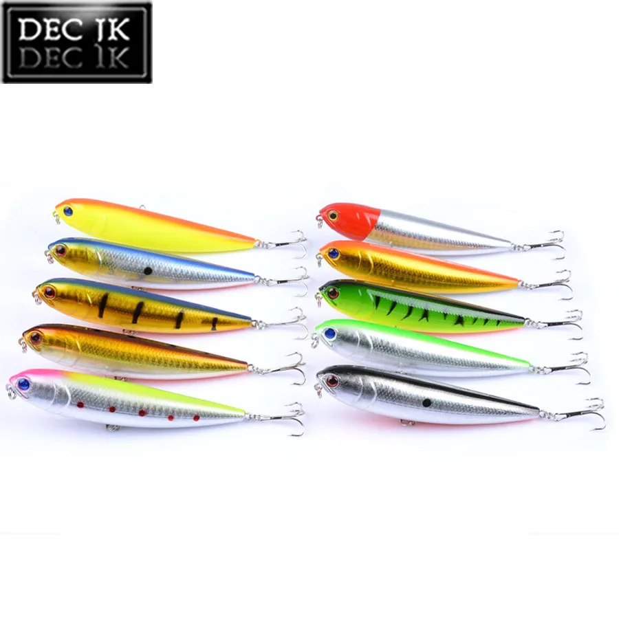 Topwater Plastic Hard Sea Fishing Lure Peche Fake Floating Pencil Artificial Bait Lot For Trout Saltwater Fishing Lures Tackle (3)