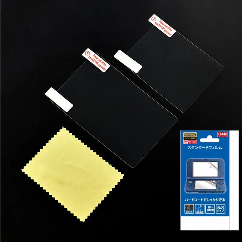 

2in1 Top Bottom HD Clear Protective Film Surface Guard Cover for Nintendo New 3DS XL/LL 3DSXL/3DSLL LCD Screen Protector Skin