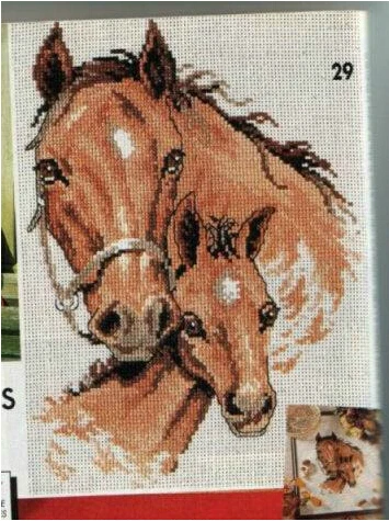 Aliexpresscom Buy Top Quality Cotton Threads Simple Unprinted Stitch cross patterns horse horses pattern punto cruz caballos gratis printable cuadros counted charts animals designs para maker croce patrones
