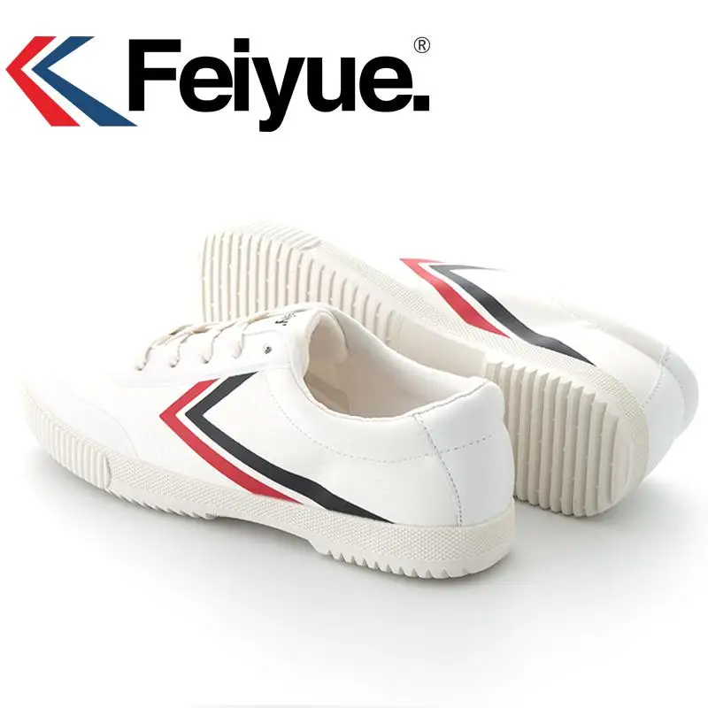 Оригинальные Новые флагманские Военные кроссовки Feiyue, мягкие и удобные кроссовки для мужчин wo, мужская обувь - Цвет: black red logo