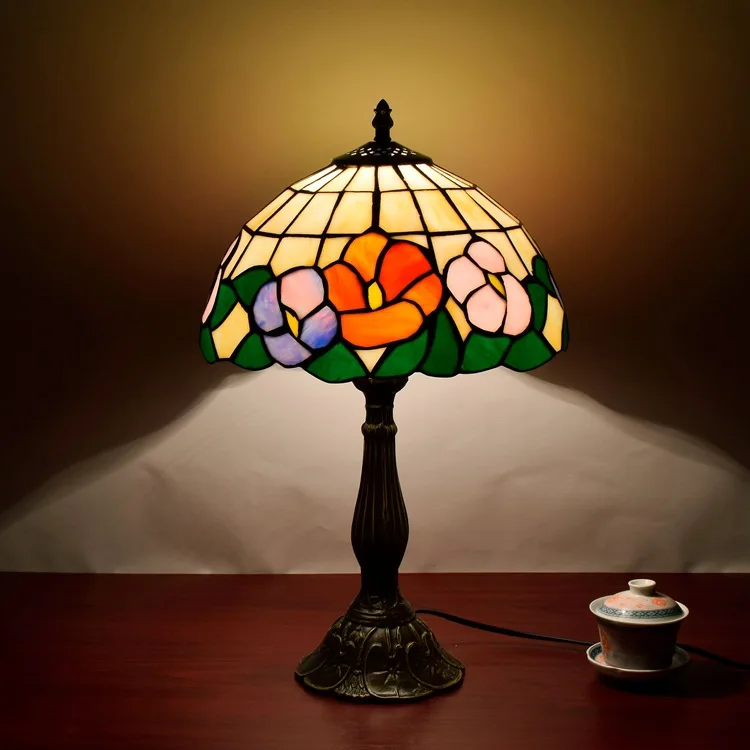 Европейская спальня ночники бар КТВ Бар художественного стекла персонализированные настольная лампа 30 см