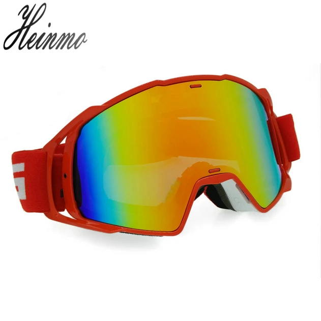 orange motorcycle goggles