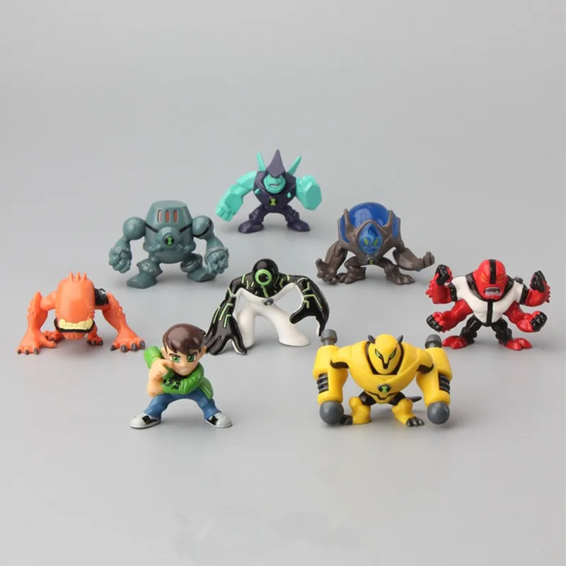 

New 8Pcs/Set Ben 10 Action Figures Toys High Quality 3-5CM Protector Of Earth PVC Ben 10 Brinquedo Doll Accept Dropshipping