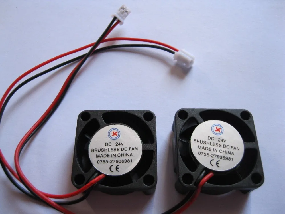 

50 pcs Brushless DC Cooling 5 Blade Fan 2510S 24V Black 2 wire