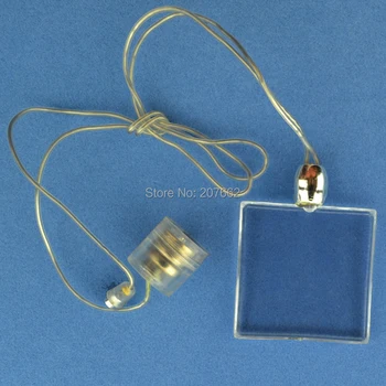 

120pcs/lot make LOGO LED lanyard blue Lights LED Rave Party heart lanyard necklace rave party favor for Christmas