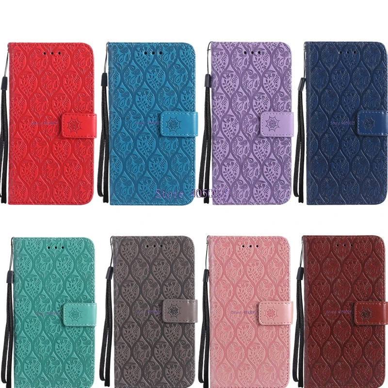 

Flip Cases For Xiaomi Mi A1 Global Dual SIM MDG2 Mi 5X Android One 64GB 5.5 inch Rattan Leather Wallet Covers 3D Embossing Coque