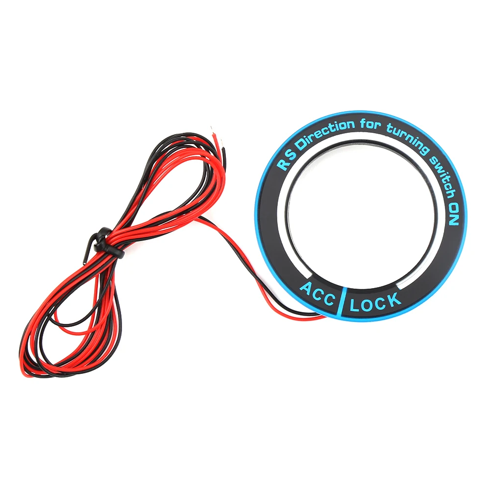 

For Ford Focus 2 Focus 3 Kuga Mondeo ignition key ring led lighting decoration stickers for ford auto accessories