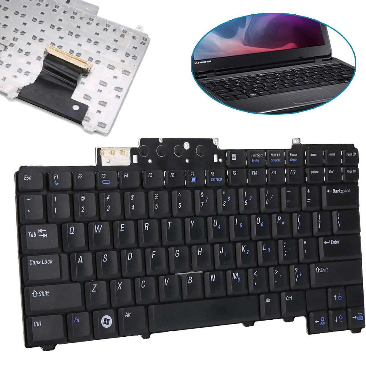 

New US Keyboard For Dell Precision M65 Latitude D620 D630 D820 D830 DR160 0DR160 PP18L US Laptop keyboard