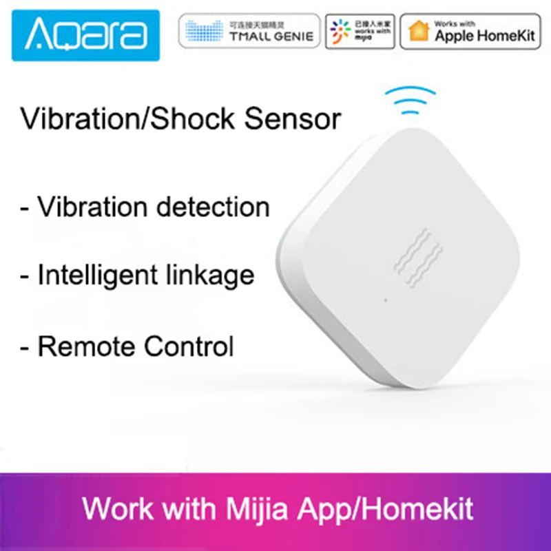 

Original xiaomi mijia aqara vibration / shock sensor Built In Gyro Motion sensor ,For xiaomi mi home app ,International Edition