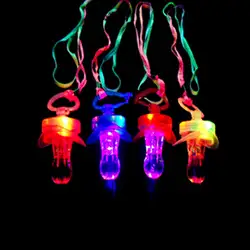 Креативный светодиодный мигающий детский соска, свисток для малышей, светящиеся палочки, вечерние принадлежности, игрушка-пустышка