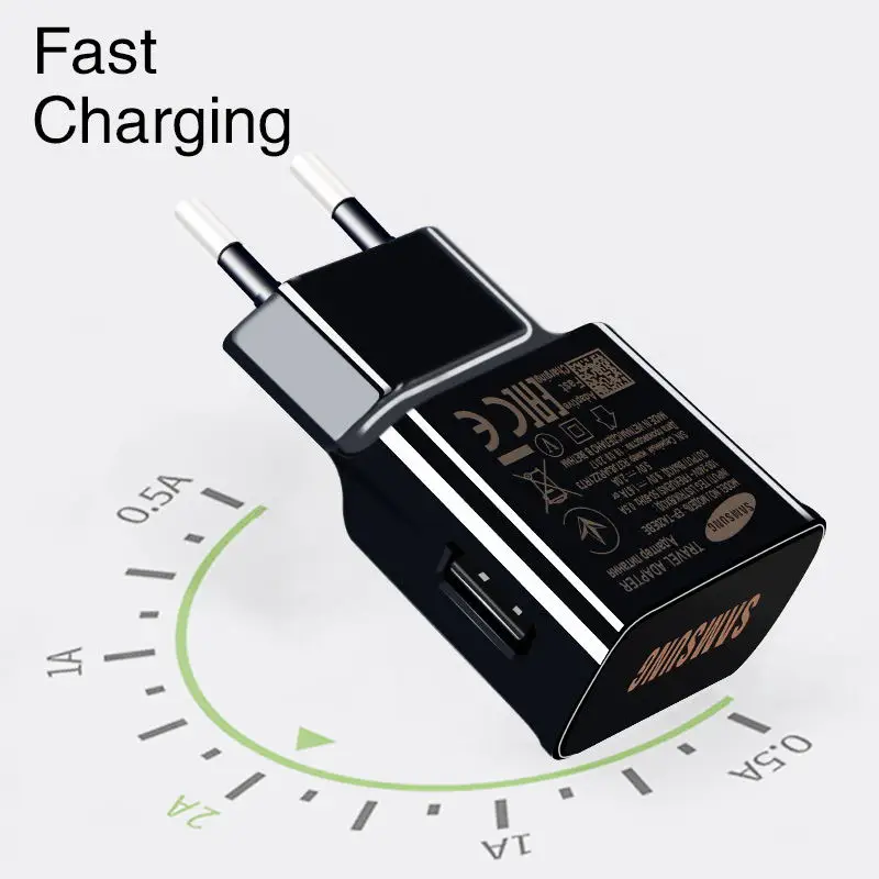 Samsung S8 S9 plus note9 Original Fast Charger 9V1.67A Quick Adapter EU/US Note8 S9 S8 C5 C7 C9 pro 1.2/1.5M USB Type C Cable