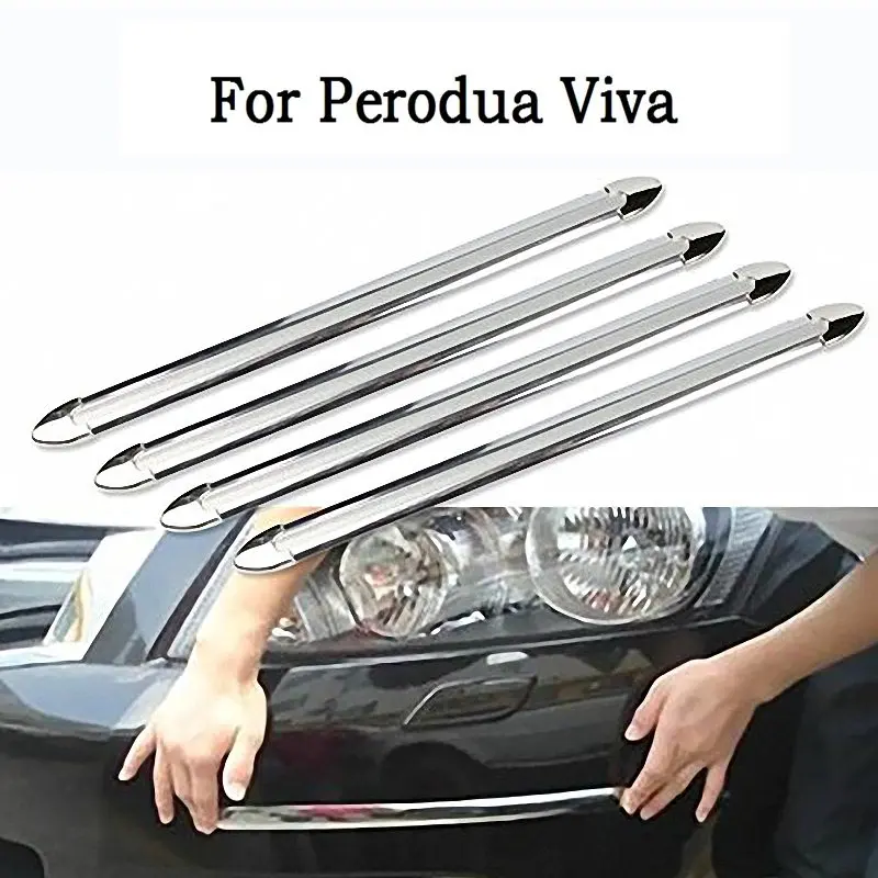 Car Styling 4 Pcs Auto Body Bumper Guard Protector Sticker Anti-Rub Bar Strip Strips For Perodua Viva |